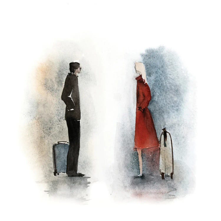 The Meeting - Love Story by Sophie Rodionov wall art