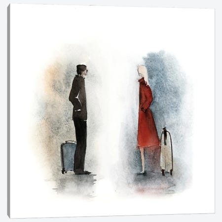 The Meeting - Love Story Canvas Print #SRV33} by Sophie Rodionov Canvas Wall Art