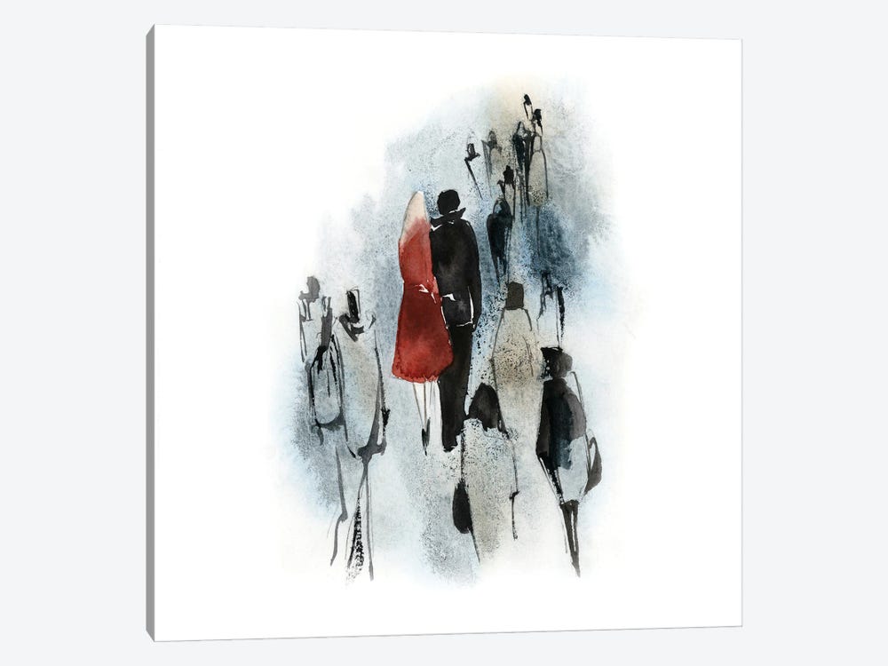 In A Crowd - Love Story by Sophie Rodionov 1-piece Canvas Artwork