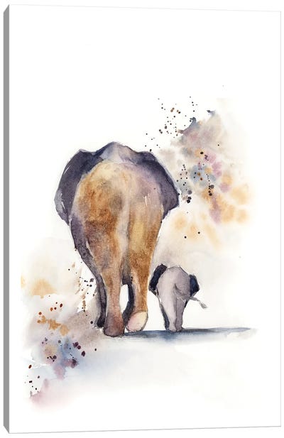 Mom And Baby Canvas Art Print - Sophie Rodionov