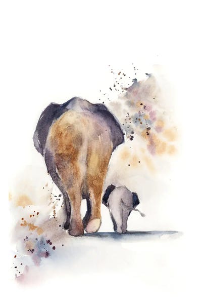 Serene Watercolors: Mom And Baby by Sophie Rodionov