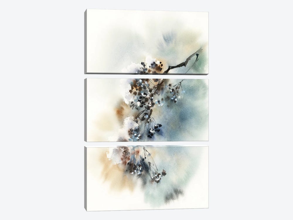 Winter Branch by Sophie Rodionov 3-piece Canvas Art Print