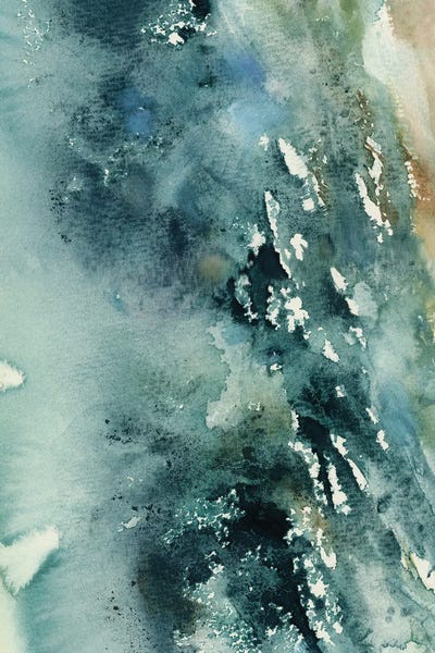 Serene Watercolors: Abstract Sea I by Sophie Rodionov