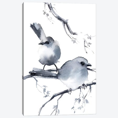Two Birds Canvas Print #SRV52} by Sophie Rodionov Canvas Artwork