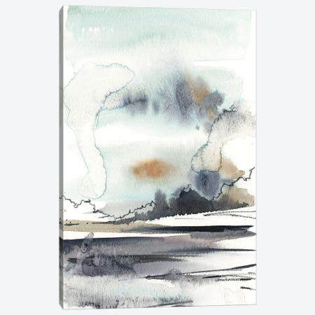 Abstract Landscape In Grey And Light Blue Canvas Print #SRV55} by Sophie Rodionov Art Print