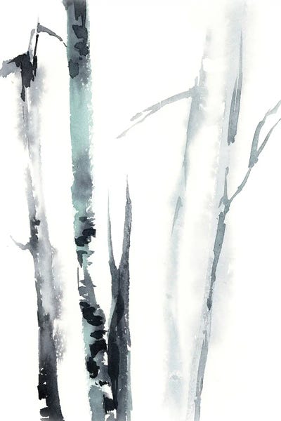 Black & White Florals: Forest III by Sophie Rodionov