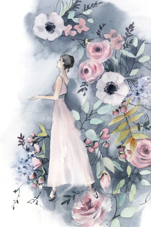 Ballerina And Flowers III