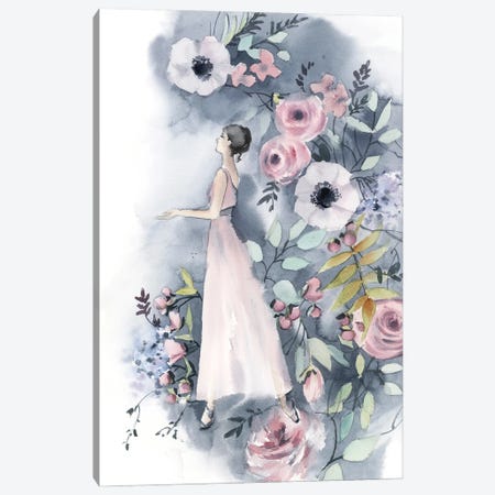Ballerina And Flowers III Canvas Print #SRV61} by Sophie Rodionov Canvas Art Print
