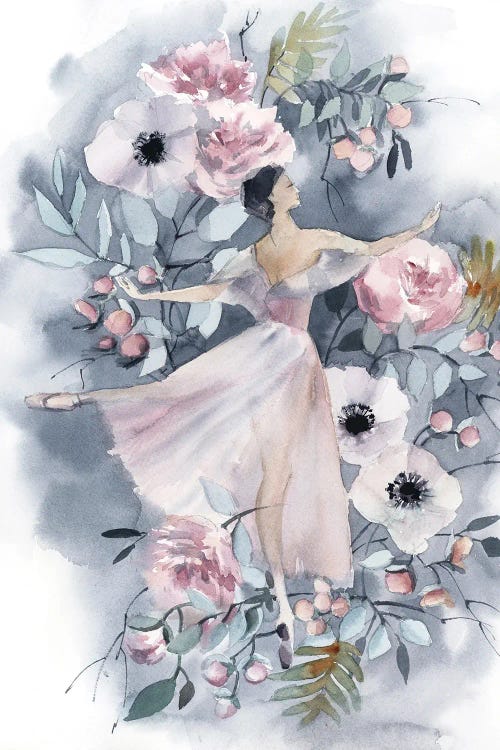 Ballerina And Flowers IV