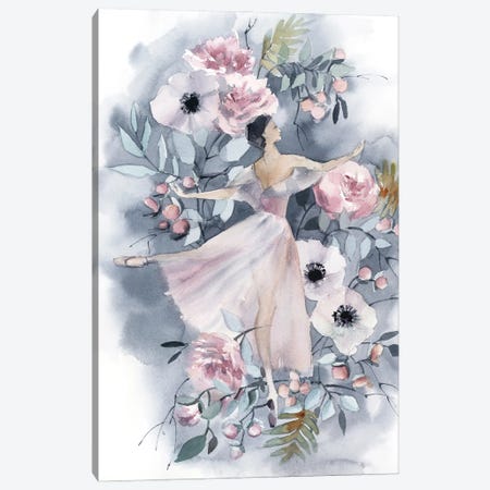 Ballerina And Flowers IV Canvas Print #SRV62} by Sophie Rodionov Canvas Print