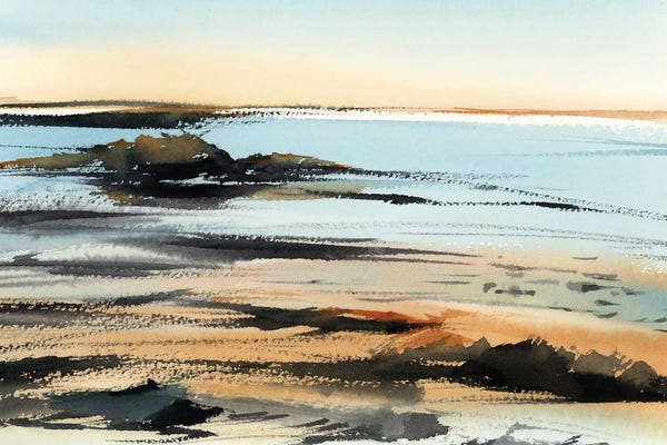 Serene Watercolors: Golden Hour by Sophie Rodionov