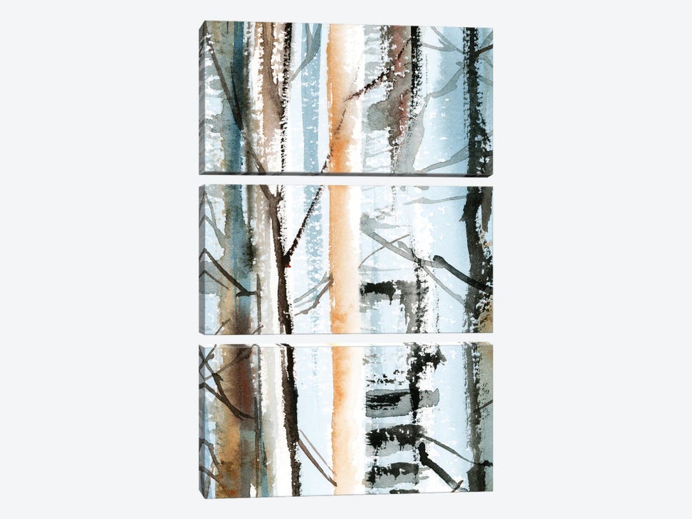 Birch Forest I by Sophie Rodionov 3-piece Canvas Art