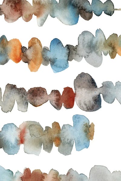 Abstract In Blues And Terracotta
