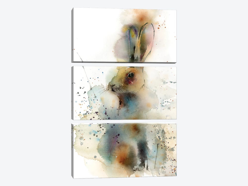 Rabbit by Sophie Rodionov 3-piece Canvas Print