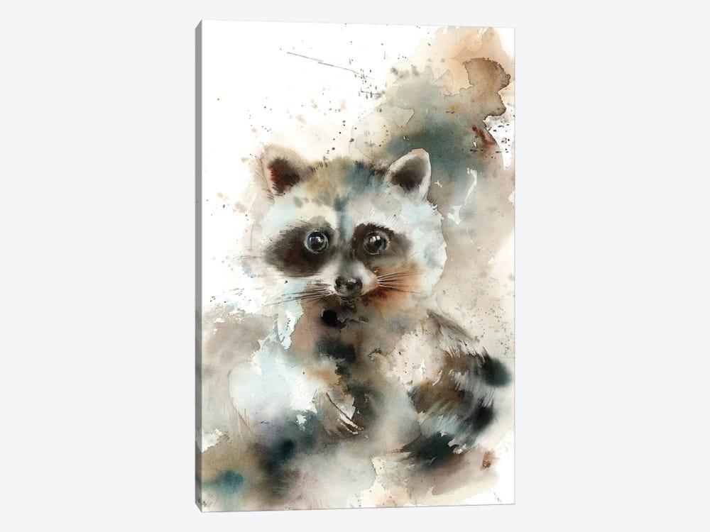 Raccoon by Sophie Rodionov 1-piece Canvas Print