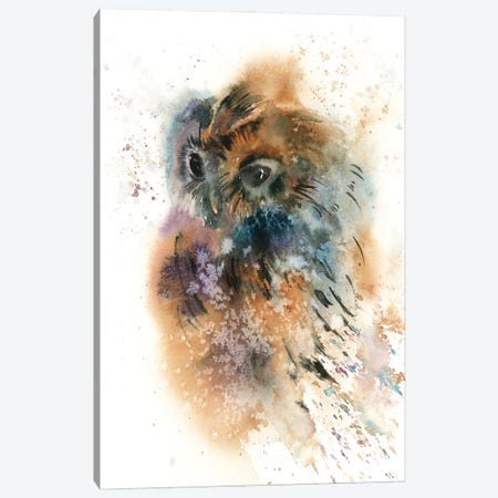 Colorful Owl Canvas Print #SRV81} by Sophie Rodionov Canvas Art Print