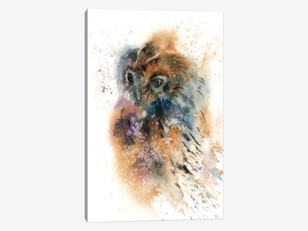 Colorful Owl by Sophie Rodionov 1-piece Canvas Artwork