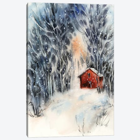 Snowy Landscape Canvas Print #SRV85} by Sophie Rodionov Canvas Art