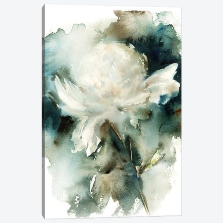 White Peony Canvas Print #SRV86} by Sophie Rodionov Canvas Art