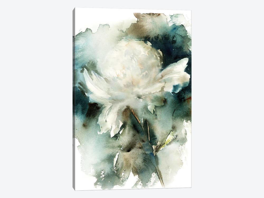 White Peony 1-piece Canvas Print