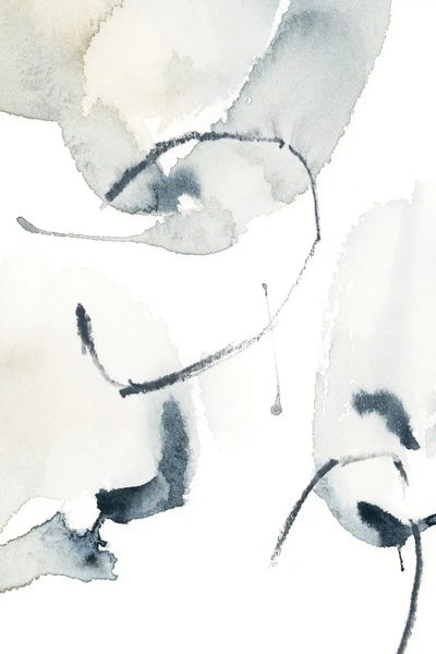 Scandinavian Office: Abstract In Blue Grey And Tan III by Sophie Rodionov