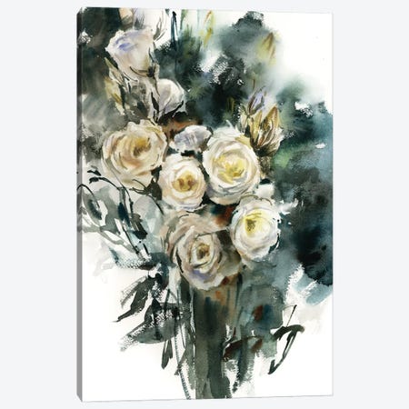 White Florals Canvas Print #SRV98} by Sophie Rodionov Canvas Art