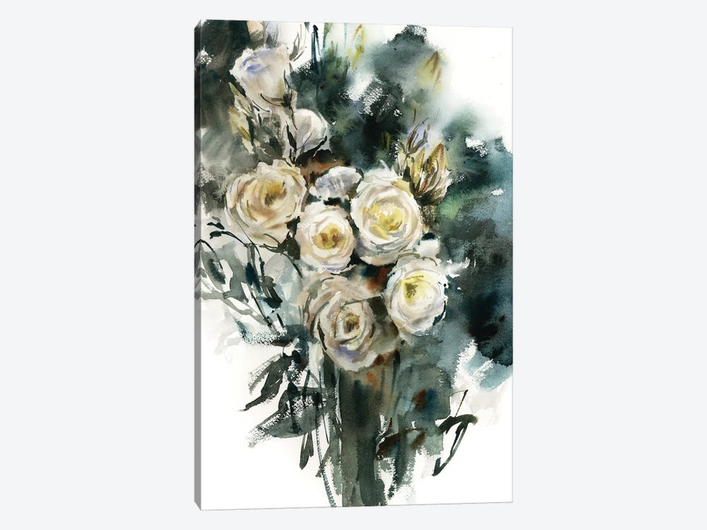 White Florals by Sophie Rodionov 1-piece Canvas Art