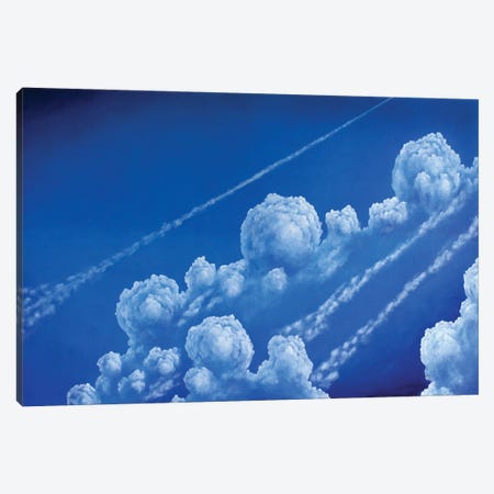 Blue and white watercolor paint blue sky clouds pattern Greeting Card for  Sale by smARTwork