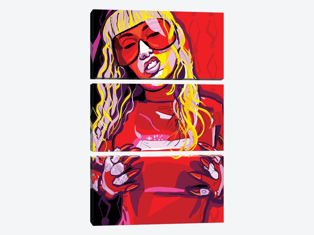 Miley Cyrus by Only Steph Creations 3-piece Art Print