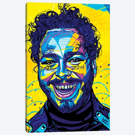 Post Malone Canvas Print #SSD12} by Only Steph Creations Canvas Print