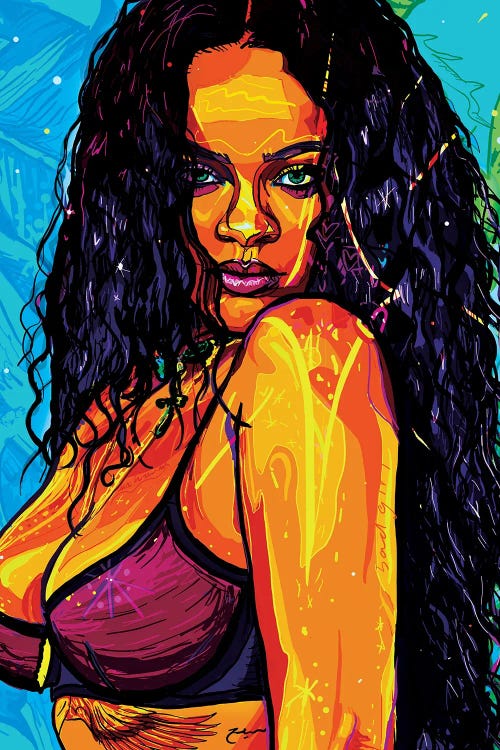 Rihanna Canvas Wall Art by Only Steph Creations | iCanvas