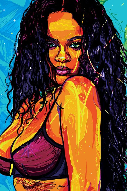 Rihanna by Only Steph Creations wall art