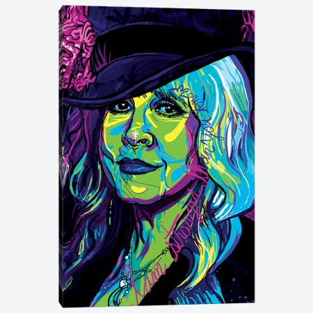 Stevie Nicks Canvas Print #SSD17} by Only Steph Creations Canvas Wall Art