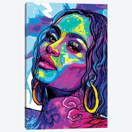 Kehlani Canvas Print #SSD20} by Only Steph Creations Canvas Artwork