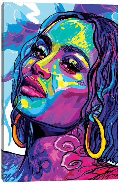 Kehlani Canvas Art Print - R&B & Soul Music Art