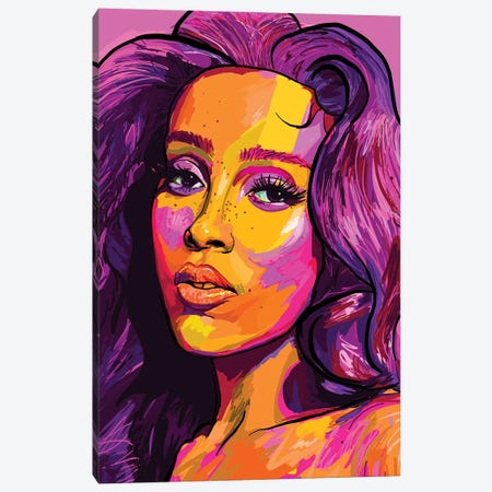 Doja Cat Canvas Print #SSD21} by Only Steph Creations Canvas Artwork