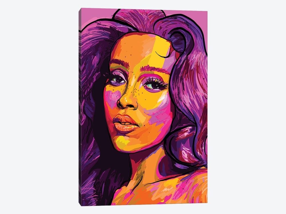 Doja Cat by Only Steph Creations 1-piece Canvas Wall Art