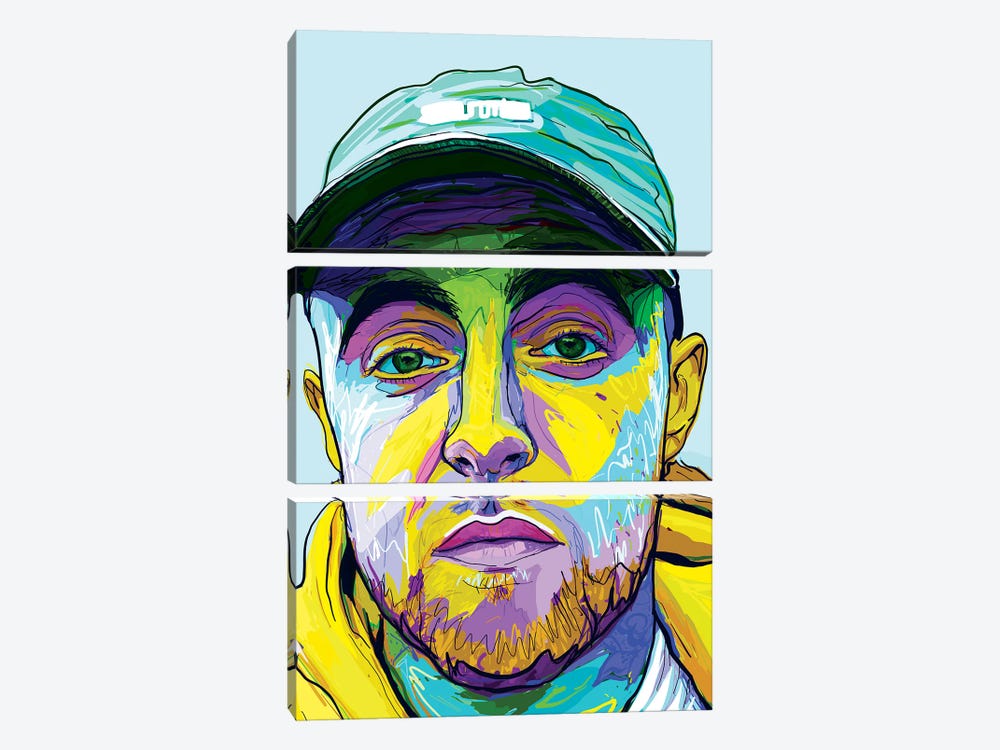 Mac Miller by Only Steph Creations 3-piece Canvas Art