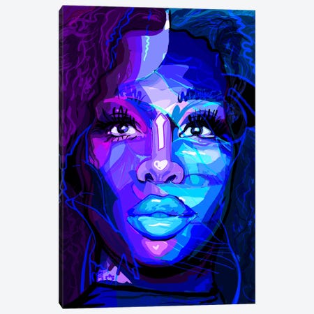 Sza - SOS Canvas Print #SSD28} by Only Steph Creations Canvas Art