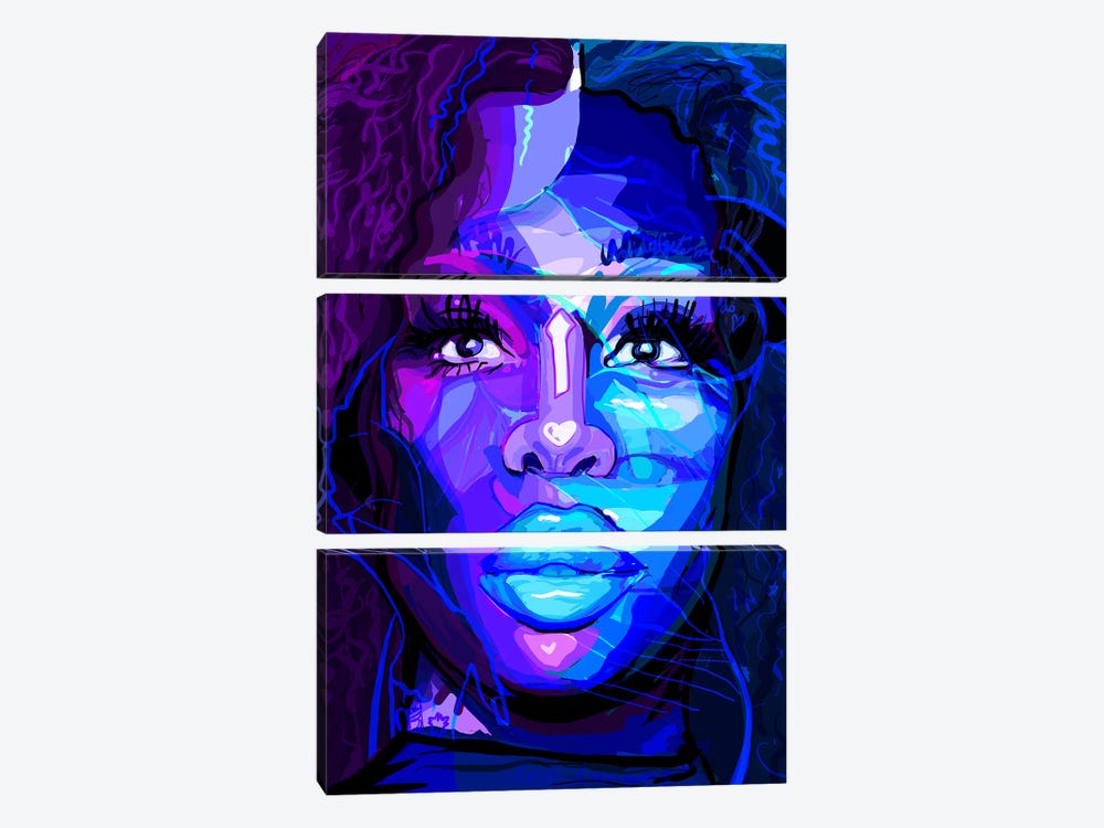 Sza - SOS by Only Steph Creations 3-piece Canvas Art Print