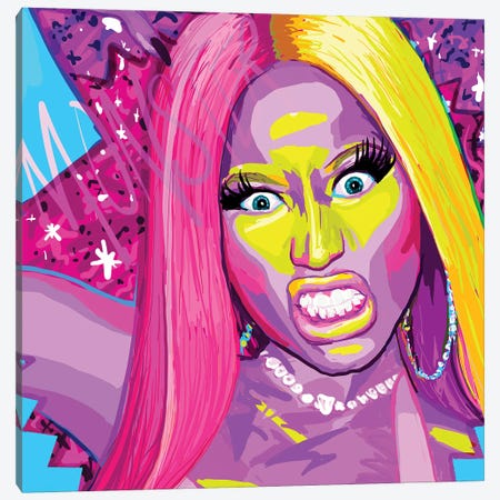 Nicki Minaj 2023 Canvas Print #SSD30} by Only Steph Creations Art Print