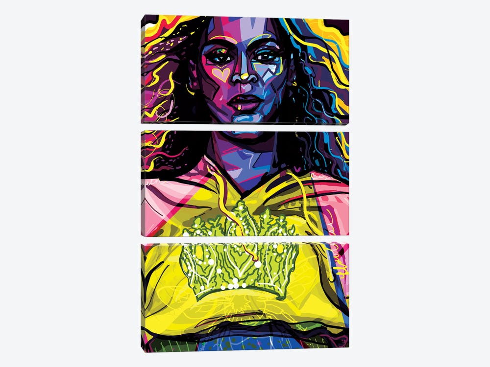 Beyoncé by Only Steph Creations 3-piece Art Print