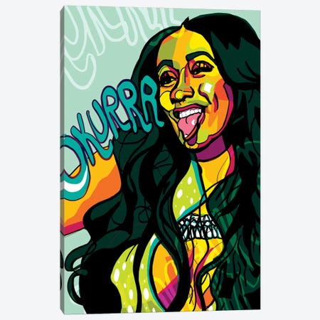 Cardi B Canvas Print #SSD5} by Only Steph Creations Canvas Art