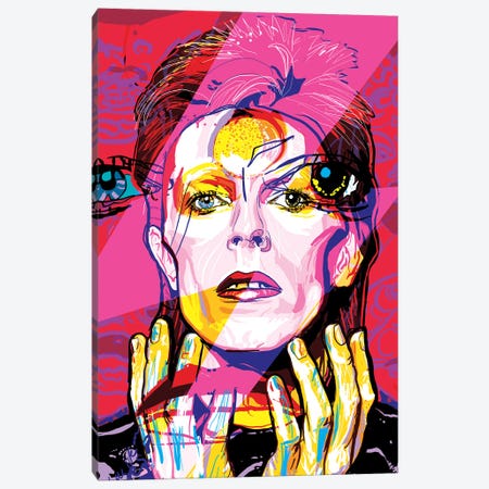 David Bowie Canvas Print #SSD6} by Only Steph Creations Canvas Art