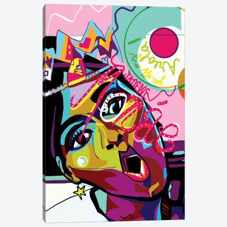 Janelle Monáe Canvas Print #SSD8} by Only Steph Creations Canvas Print