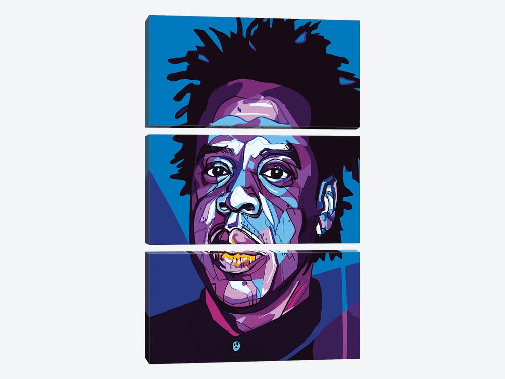 Jay-Z by Only Steph Creations 3-piece Art Print
