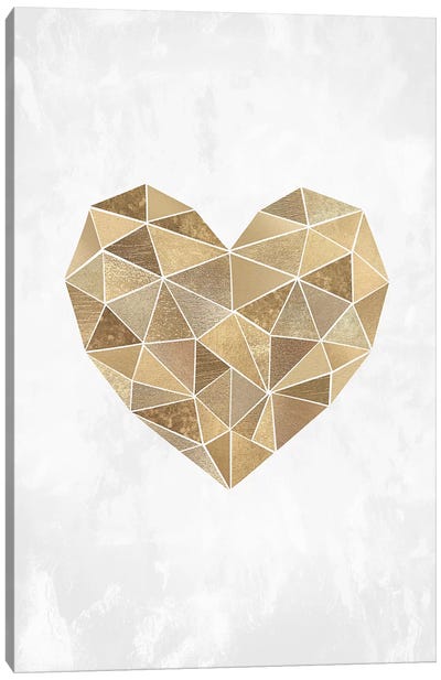 Mosaic Heart Canvas Art Print - Valentine's Day Art