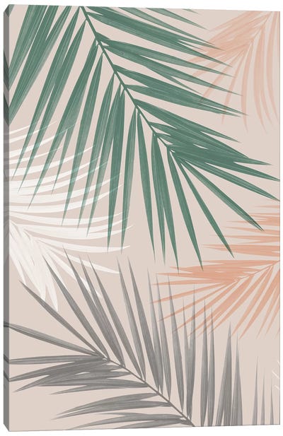 Palm Leaves Play Canvas Art Print - Sisi & Seb