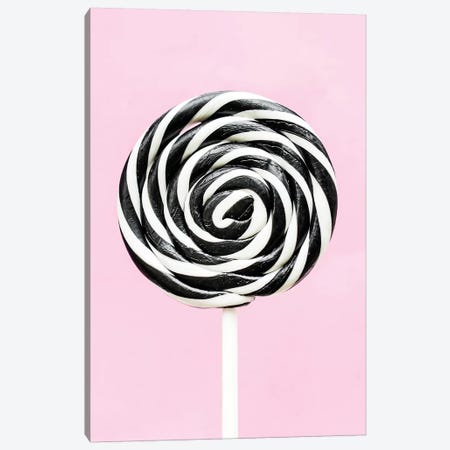 Pink Lollipop Canvas Print #SSE163} by Sisi & Seb Canvas Art Print