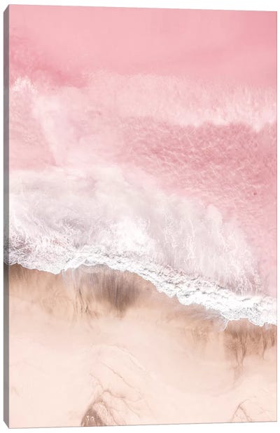 Pink Sea Canvas Art Print - Beach Vibes